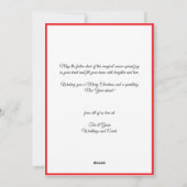 Aquarell Minimalistisch Red Corporate Weihnachten (Rückseite)