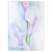 Aquarell mit 3 Callas Klemmbrett (Rückseite)