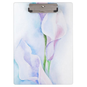 Aquarell mit 3 Callas Klemmbrett