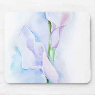 Aquarell mit 3 Callas Mousepad