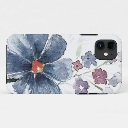 Aquarell mit Blumen Case-Mate iPhone Hülle (Rückseite (Horizontal))