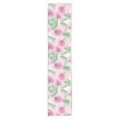 Aquarell mit Blumen Kurzer Tischläufer (Vorderseite)
