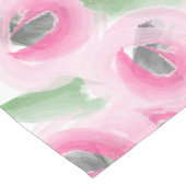 Aquarell mit Blumen Kurzer Tischläufer (Ecke)