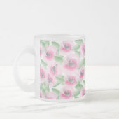 Aquarell mit Blumen Mattglastasse (Links)