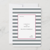 Aquarell mit Blumen u. Brautjungfer des Einladung (Rückseite)