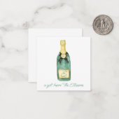 Aquarell Mit Monogramm Wine Geschenkpackung Mitteilungskarte (Vorderseite/Rückseite Beispiel)