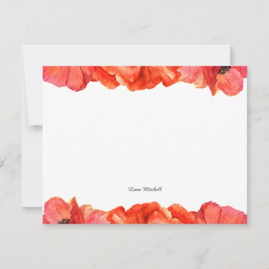 Aquarell Mitteilungskarte (Vorderseite)