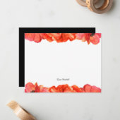 Aquarell Mitteilungskarte (Vorderseite/Rückseite Beispiel)