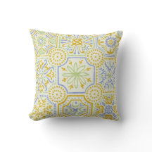 Aquarell-Mittelmeer-Azulejo-Boho-Muster 