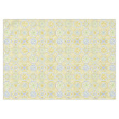 Aquarell-Mittelmeer-Azulejo-Boho-Muster  Tischdecke (Vorderseite (Horizontal))