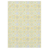 Aquarell-Mittelmeer-Azulejo-Boho-Muster  Tischdecke (Vorderseite)