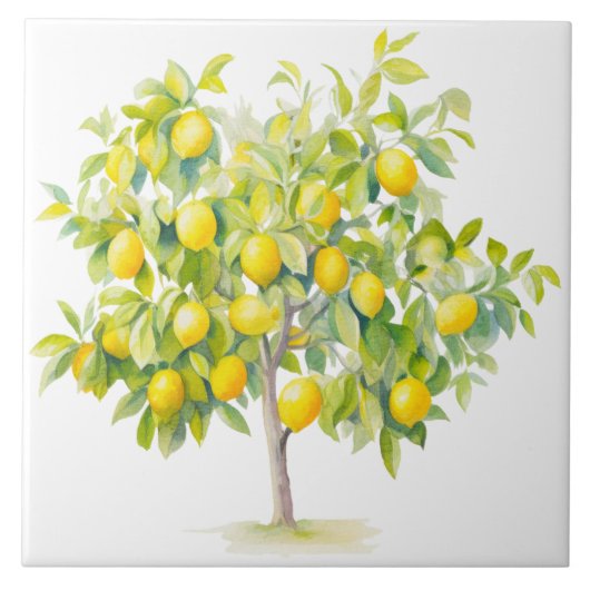 Aquarell Mittelmeer Fliese (Vorderseite)