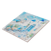 Aquarell Mittelmeer Fliese (Seite)