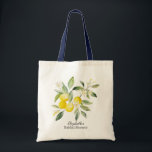 Aquarell Mittelmeer-Limonelle  Tragetasche<br><div class="desc">Entdecken Sie einzigartige Aquarell-Design-Inspirationen im Mittelmeer-Stil. Fügen Sie Ihren kreativen Projekten mit diesen schönen Werken eine Note von Eleganz und Ruhe hinzu.</div>