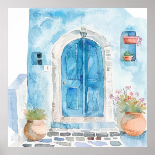 Aquarell Mittelmeer Poster