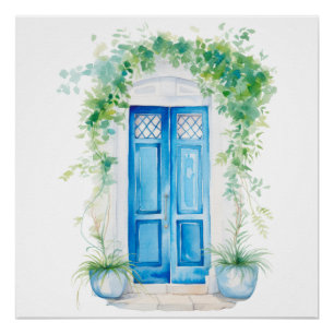 Aquarell Mittelmeer  Poster