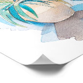 Aquarell Mittelmeer Poster (Ecke)