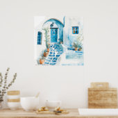 Aquarell Mittelmeer Poster (Küche)