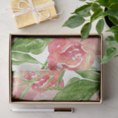 Aquarell Moderne florrosa Gelbe Decoupage Seidenpapier (Geschenk)