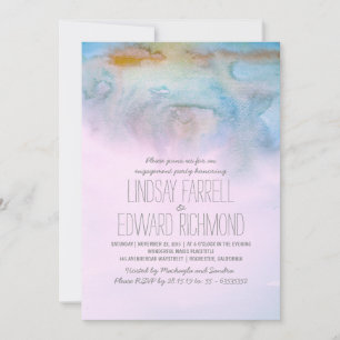 Aquarell-Moderne-Party Einladung