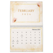 Aquarell Moderne Schmetterling-Ästhetik Kalender (Feb 2027)