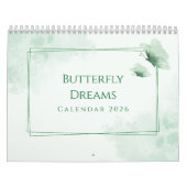 Aquarell Moderne Schmetterling-Ästhetik Kalender (Titelbild)