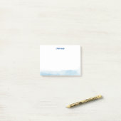 Aquarell Moderne Schrift Personalized Post-it Klebezettel (Auf Schreibtisch)