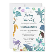 Aquarell Moderne Unterwasserdusche