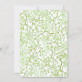 Aquarell Mohn Blume Bridal Dusche Einladung (Rückseite)