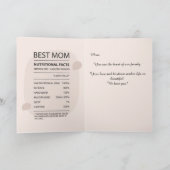 Aquarell-Mohn-Muttertags-Grußkarte Karte (Innenseite)