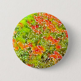 Aquarell-Mohnblumen Button