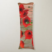 Aquarell-Mohnblumen Seitenschläferkissen (Vorderseite Vertikal)