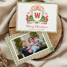 Aquarell-Monogramm-Initialen-Santa-Wappen