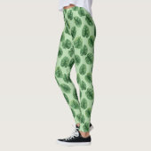 Aquarell-Monstera-Blattmuster Leggings (Links)