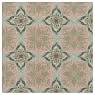 Aquarell-Moroccan-Pastell-Blumentil Stoff