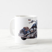 Aquarell-Motorrad Kaffeetasse (Vorderseite Links)