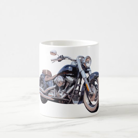 Aquarell-Motorrad Kaffeetasse (Mittel)