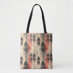 Aquarell Motorräder, Biker, Rennen, Motorradfahrer Tasche