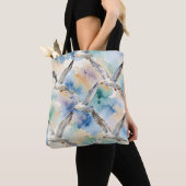 Aquarell-Möwen Nahtloses Muster Küstenheim  Tasche (Von Nahem)