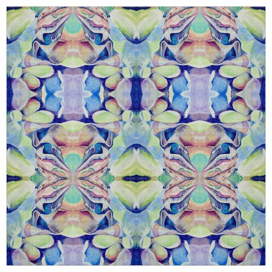 Aquarell Multicfarben Abstrakt Artdeco Stoff (Muster)