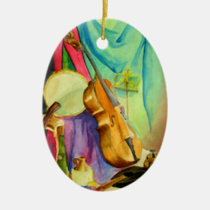 Aquarell-Musik Keramikornament