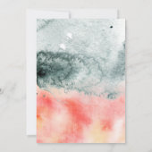 Aquarell Mystische Fuchs Kinderdusche Einladung (Rückseite)