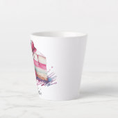 Aquarell Nachtisch Kuchen Oui! Latte Tasse (Vorderseite)