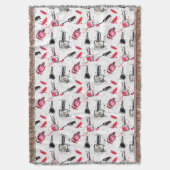 Aquarell-Nagellack-Muster Decke (Vorderseite Vertikal)