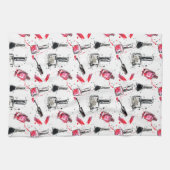 Aquarell-Nagellack-Muster Geschirrtuch (Horizontal)