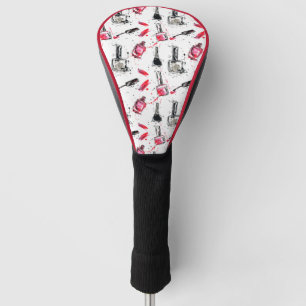 Aquarell-Nagellack-Muster Golf Headcover