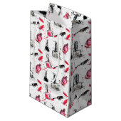 Aquarell-Nagellack-Muster Kleine Geschenktüte (Vorderseite Schrägansicht)