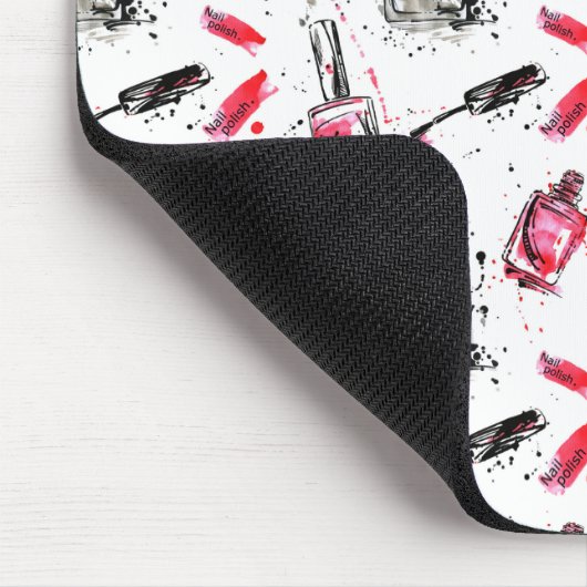 Aquarell-Nagellack-Muster Mousepad (Ecke)