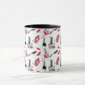 Aquarell-Nagellack-Muster Tasse (Zentrum)