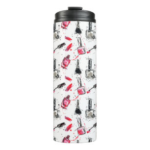 Aquarell-Nagellack-Muster Thermosbecher